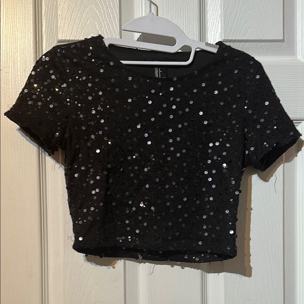 Forever 21 Black Chic Crop Top